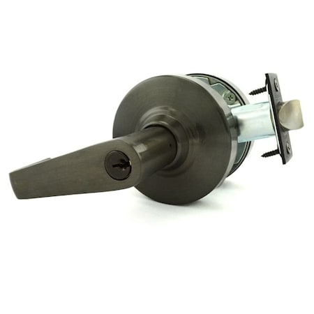 Schlage Commercial Classroom Saturn Lever C Keyway, 2-3/4" Deadlatch, ANSI Strike Oil Rubbed Bronze ALX70PSAT613